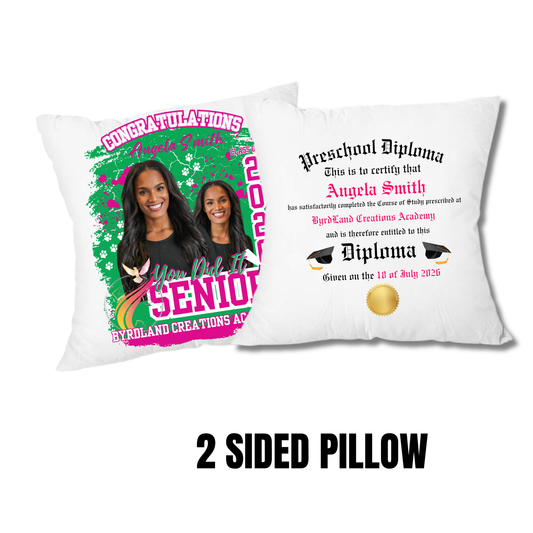 Double-Sided Graduation Pillowcase