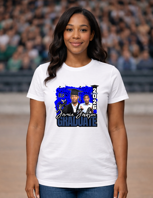 Custom Photo Graduation Shirt | Class of 2026 Senior Shirt | Personalized Grad Tee