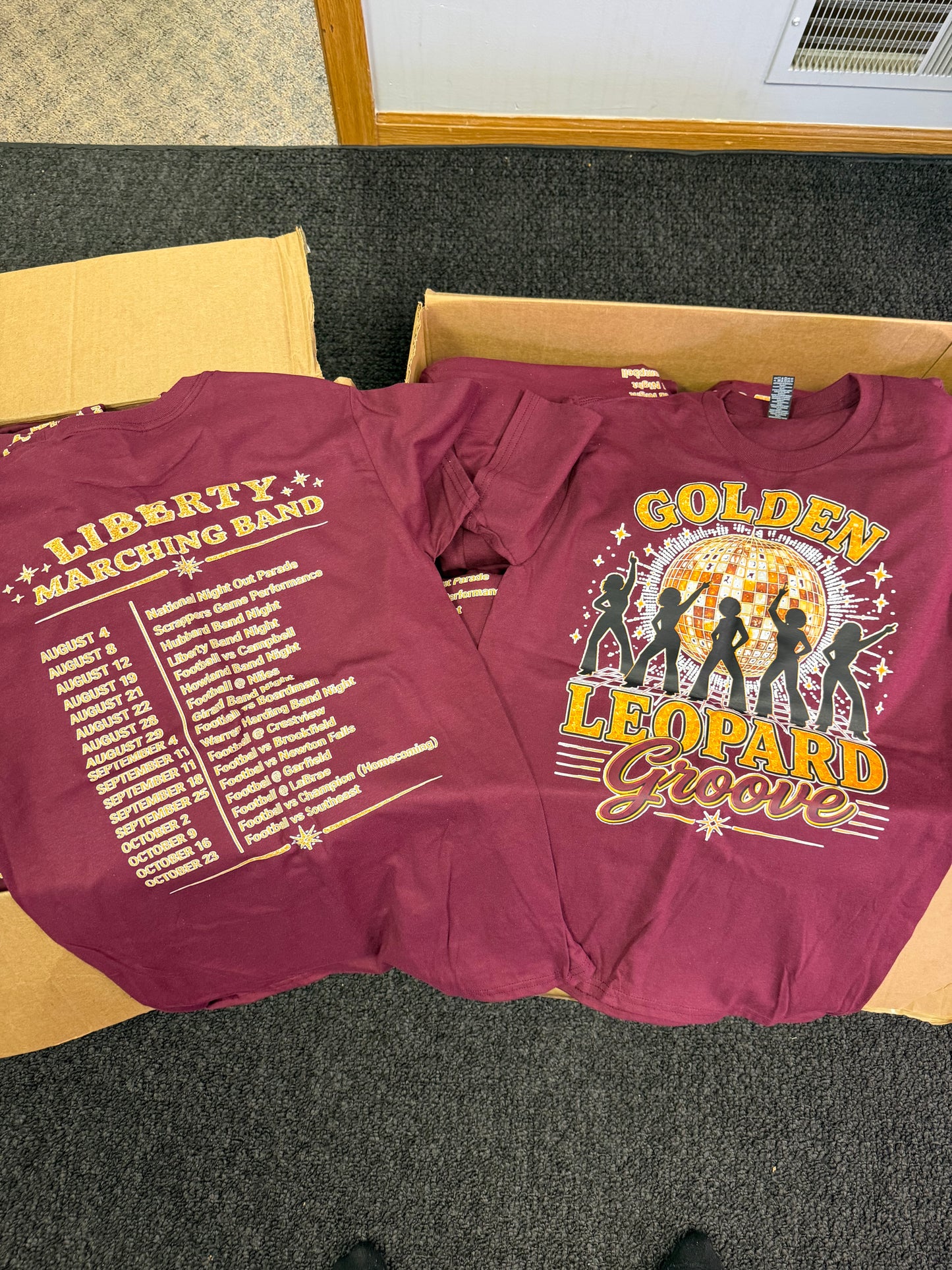 Golden Leopard Groove Band TShirt