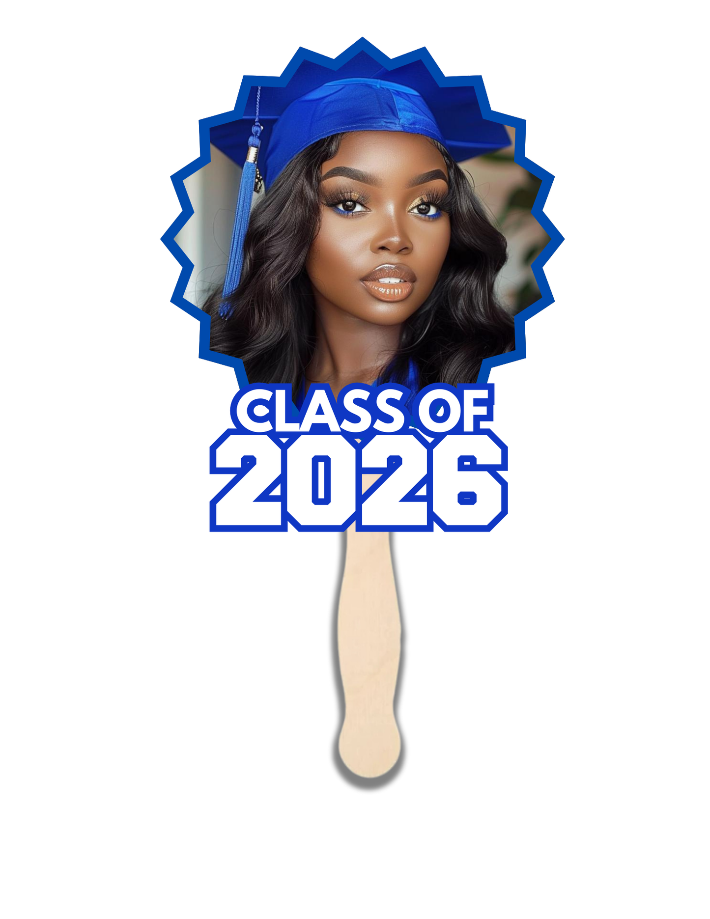 Custom Photo Graduation Fans| Class of 2026 Senior Fans | Personalized Grad Fans