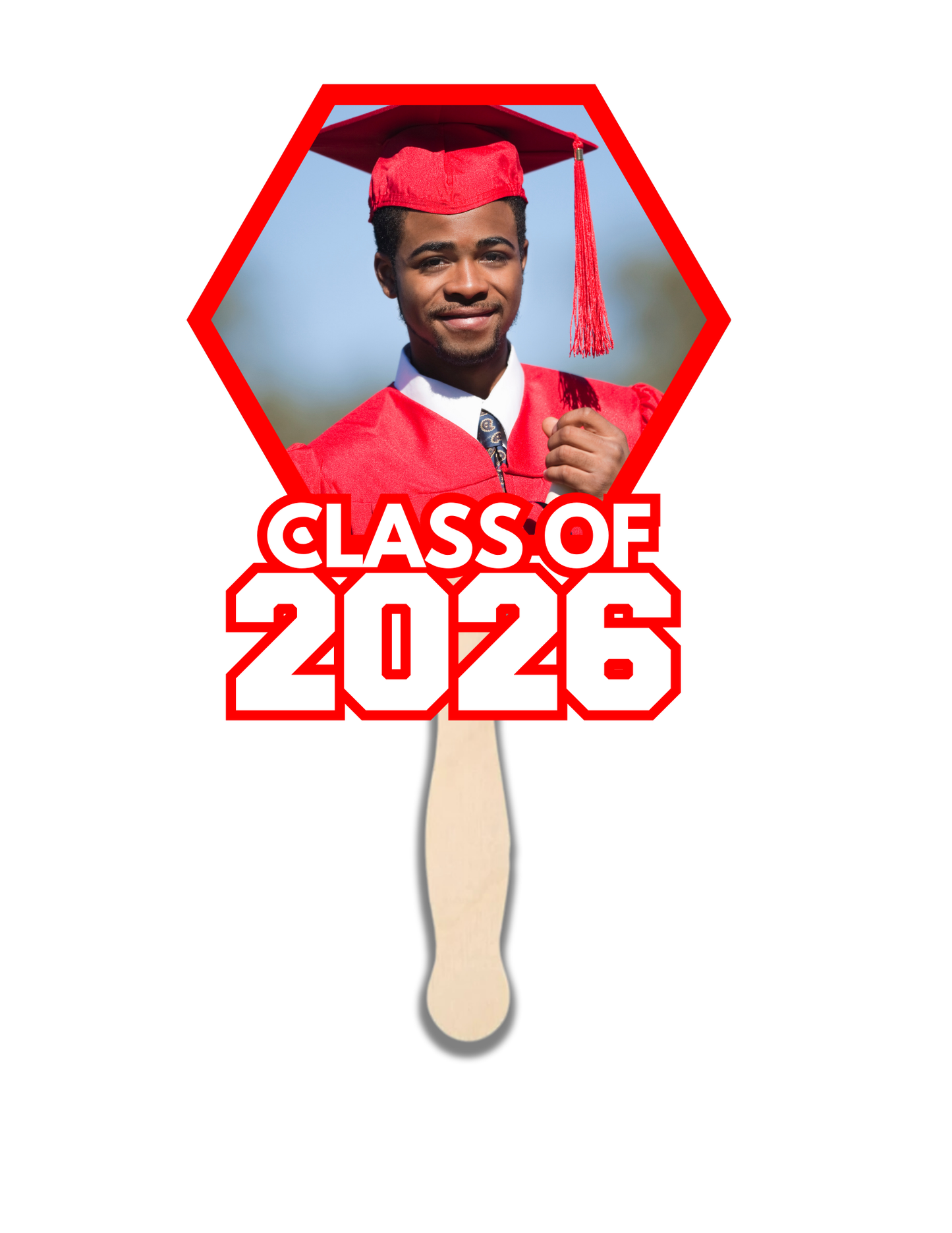 Custom Photo Graduation Fans| Class of 2026 Senior Fans | Personalized Grad Fans